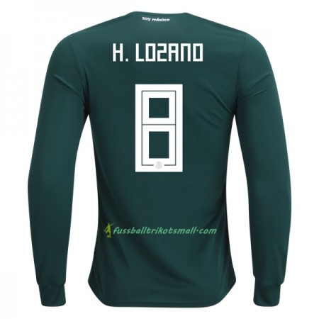 Fußballtrikots Mexiko H.Lozano 8 WM 2018 Langarm Heimtrikotsatz kaufen